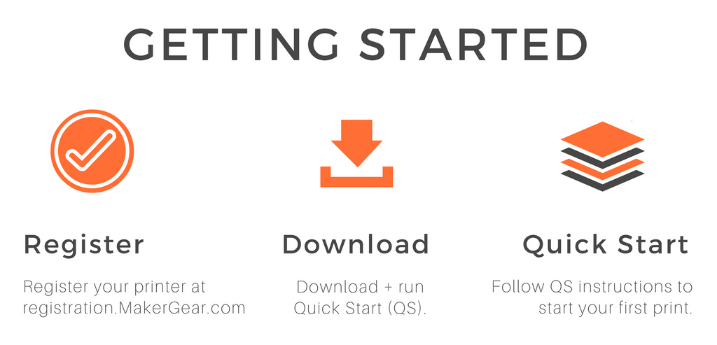 Getting started after unboxing / unpacking your MakerGear M2 desktop 3D printer.